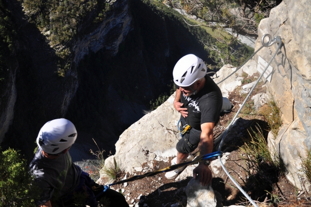 Via ferrata en Huesca